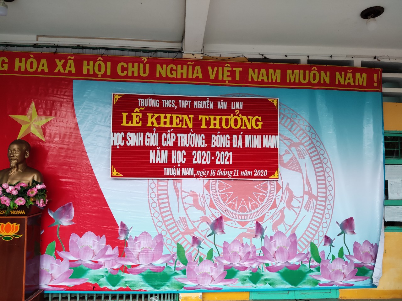 Lễ khen thưởng học sinh giỏi cấp trường năm học 2020-2021